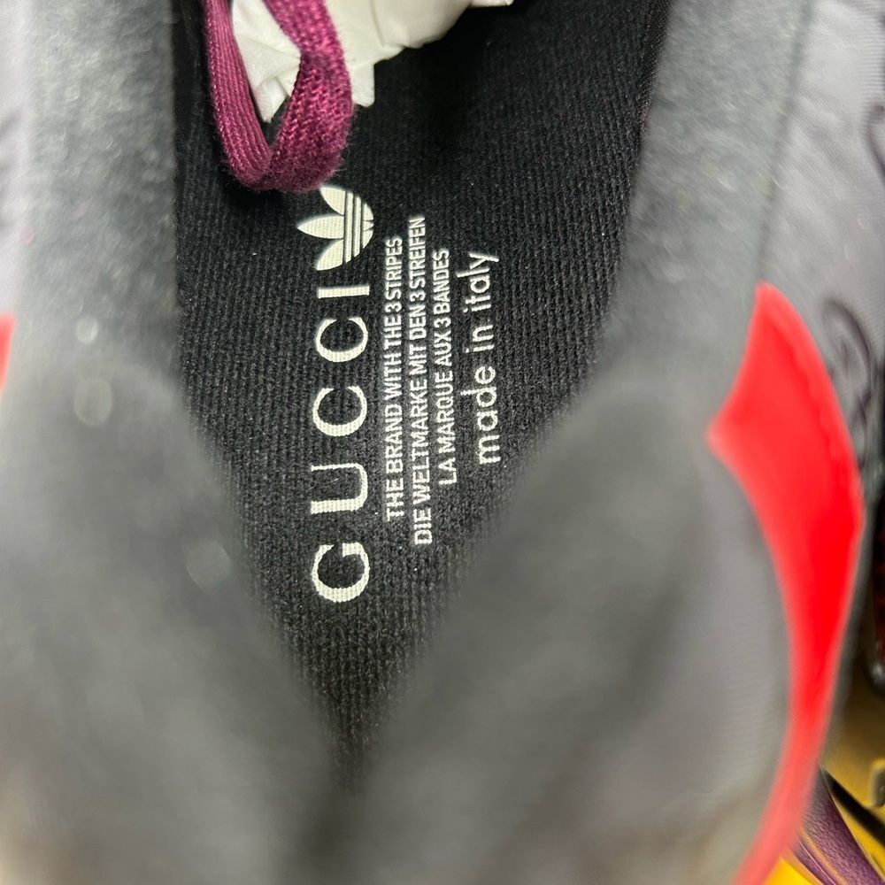 Men’s Gucci X Adidas ZX 8000 GG monogram sneakers size 13 made in Italy - Picture 8 of 11